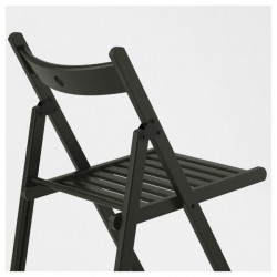 Фото1.Стілець розкладний, чорний TERJE IKEA 002.224.40